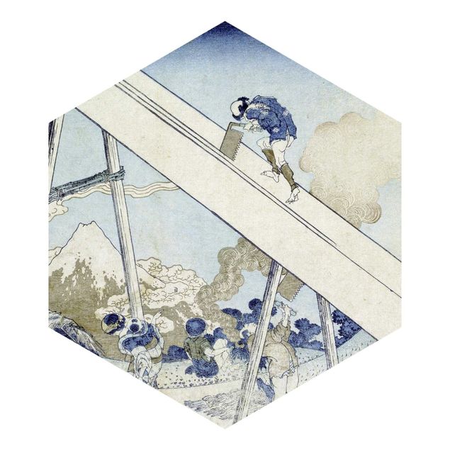 Tapeter vintage Katsushika Hokusai - In The Totomi Mountains
