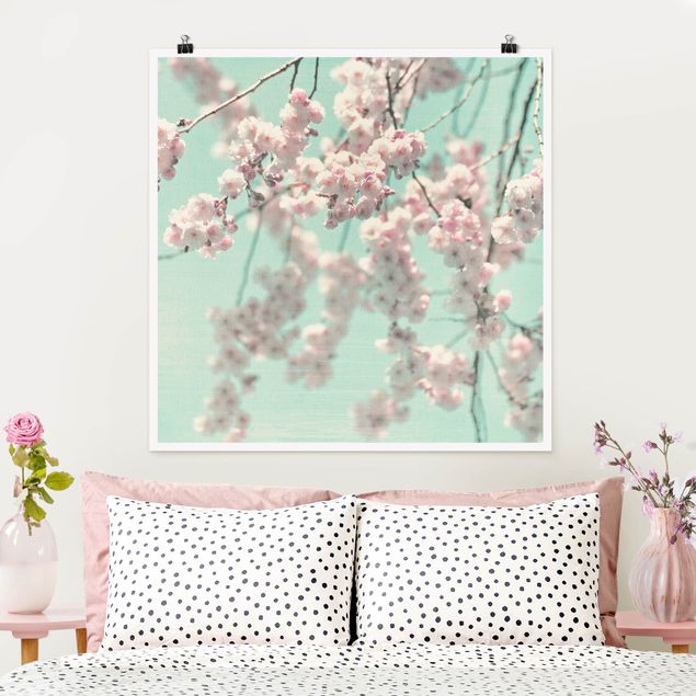 Kök dekoration Dancing Cherry Blossoms On Canvas