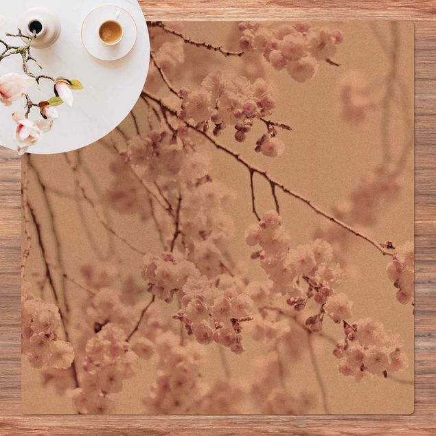 modern matta Dancing Cherry Blossoms