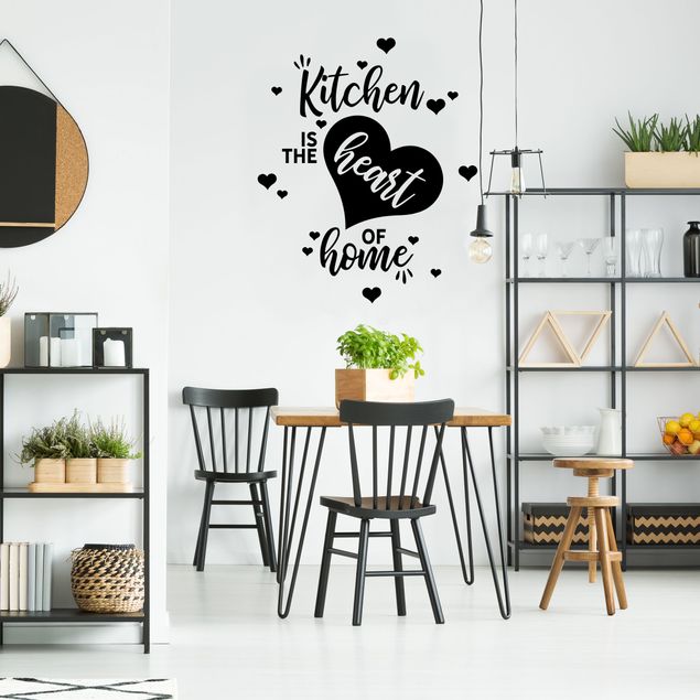 Wallstickers familj Kitchen Is The Heart Of Home