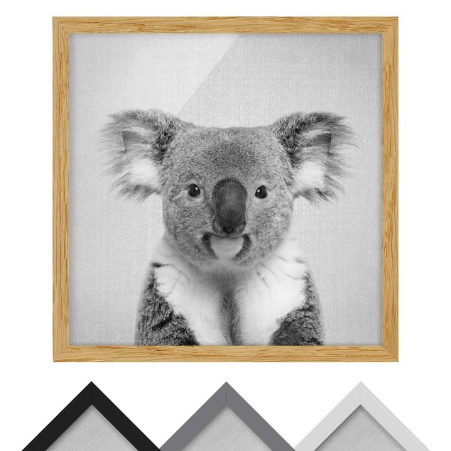 Tavlor Gal Design Koala Klaus Black And White