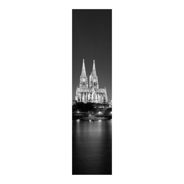 Panelgardiner arkitektur och skyline Cologne At Night II