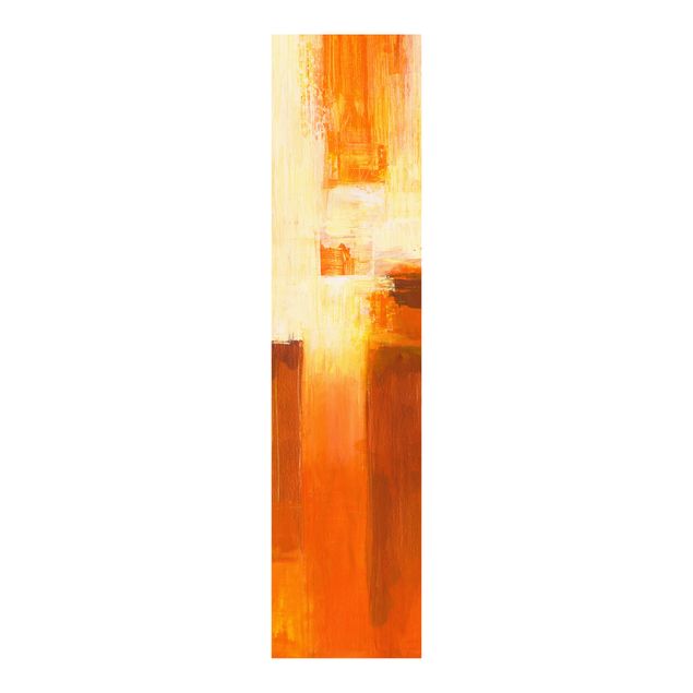 Panelgardiner abstrakt Composition In Orange And Brown 01