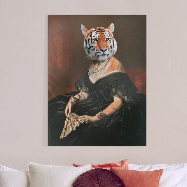 Canvastavlor tigrar Lady Tiger