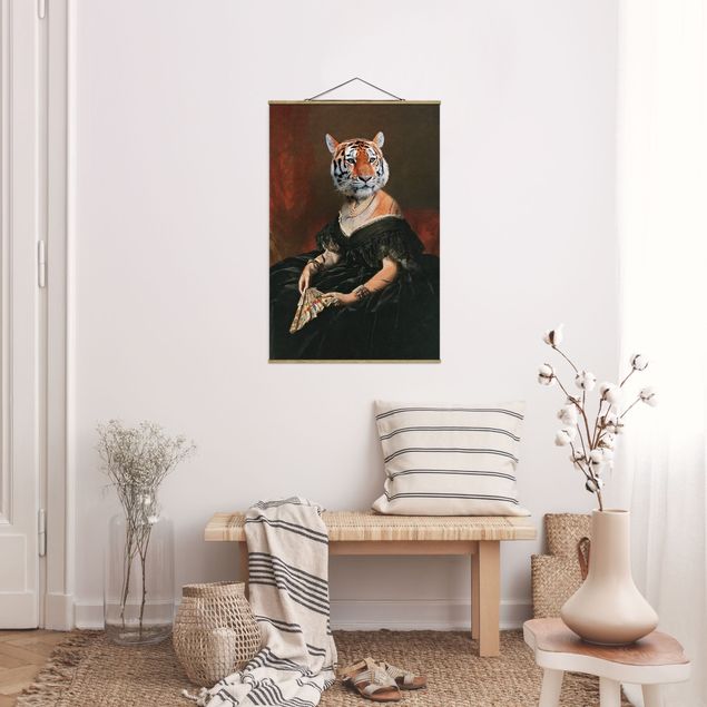 Tavlor porträtt Lady Tiger