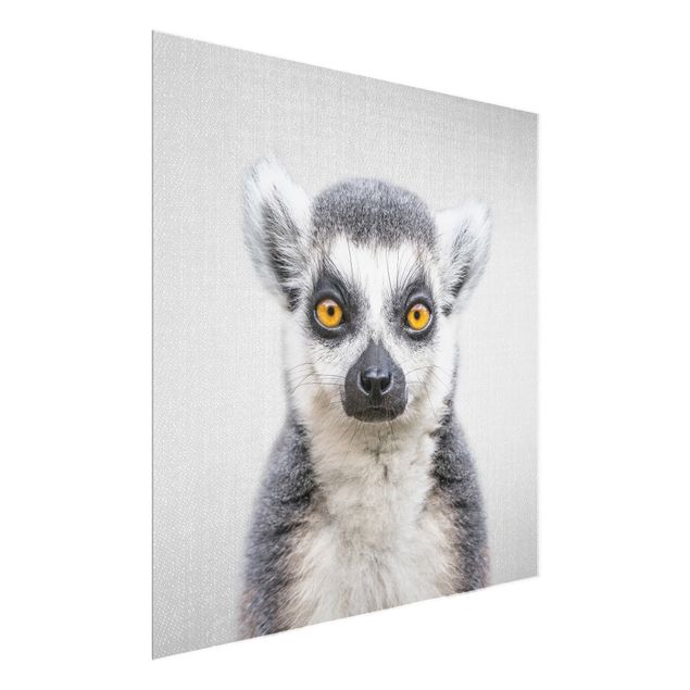 Glastavlor djur Lemur Ludwig