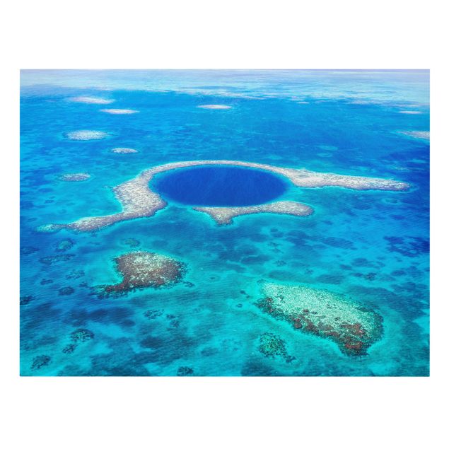 Canvastavlor landskap Lighthouse Reef Of Belize
