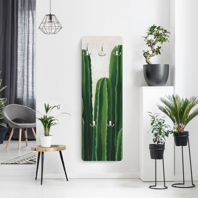Klädhängare vägg grön Favorite Plants - Cactus