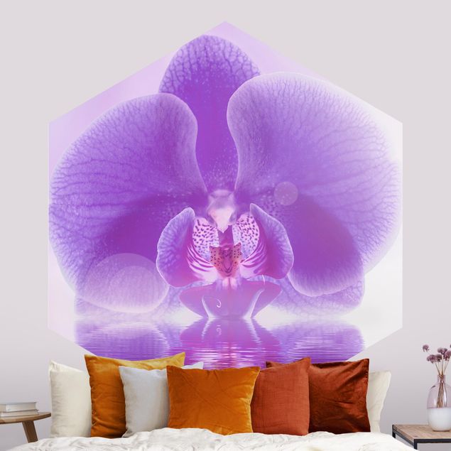 Kök dekoration Purple Orchid On Water