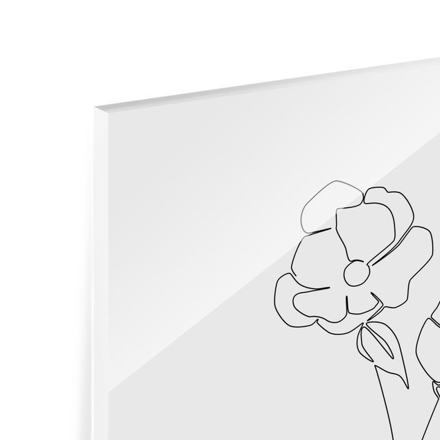 Tavlor Line Art Flowers - Poppy Flower