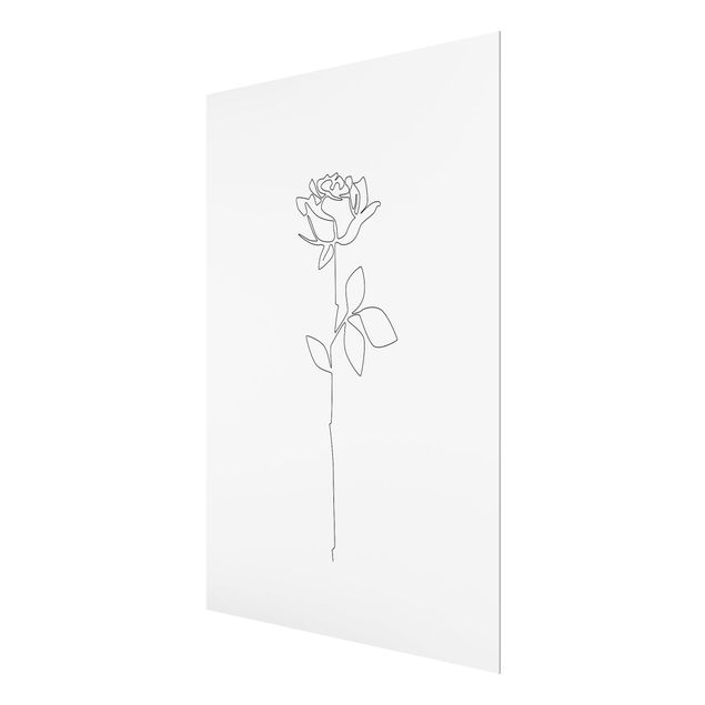 Tavlor Line Art Flowers - Rose