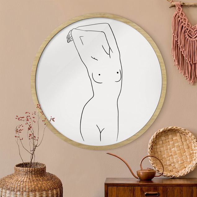 Konststilar Line Art Nude Art Of A Woman Black And White