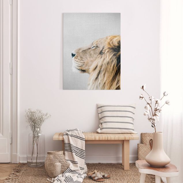 Canvastavlor katter Lion Leopold