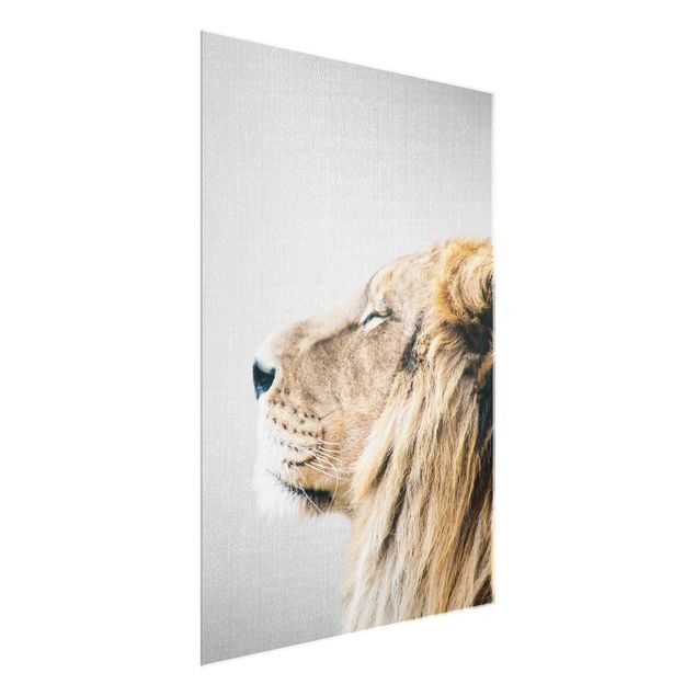 Glastavlor djur Lion Leopold