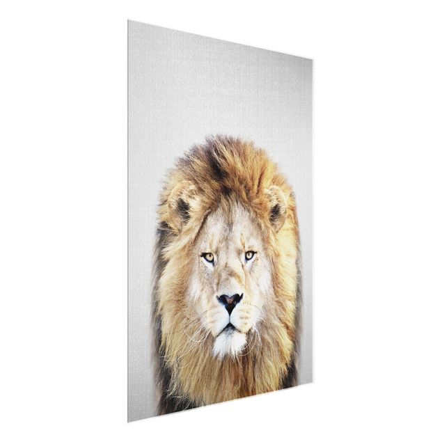 Glastavlor djur Lion Linus