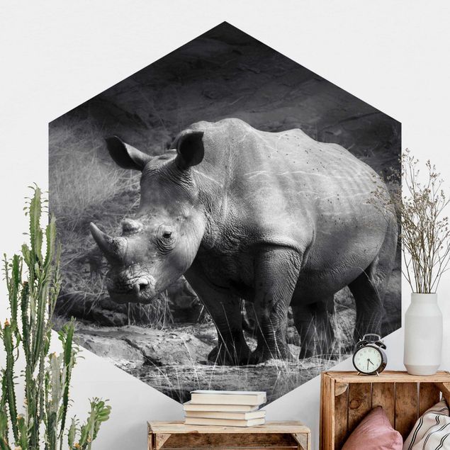 Kök dekoration Lonesome Rhinoceros