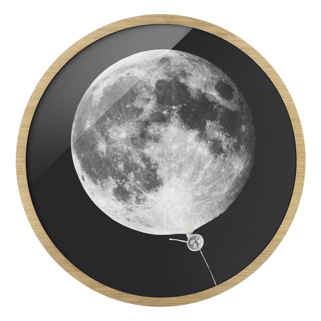 Tavlor modernt Balloon With Moon