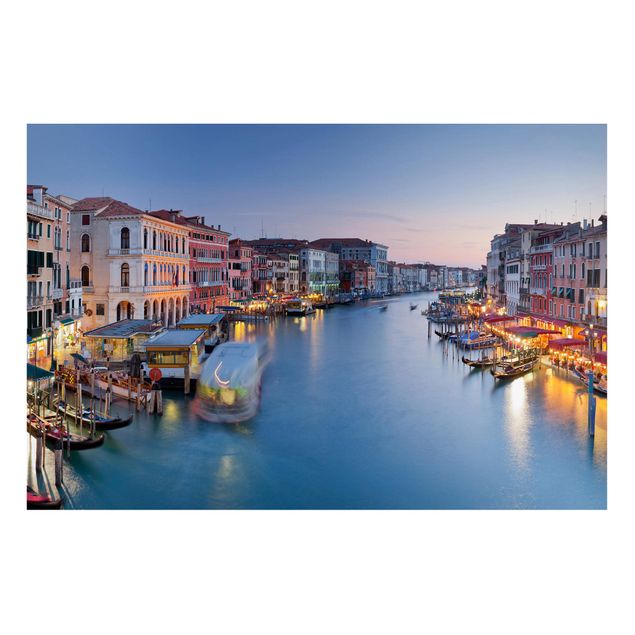 Tavlor arkitektur och skyline Evening On The Grand Canal In Venice
