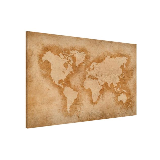 Kök dekoration Antique World Map