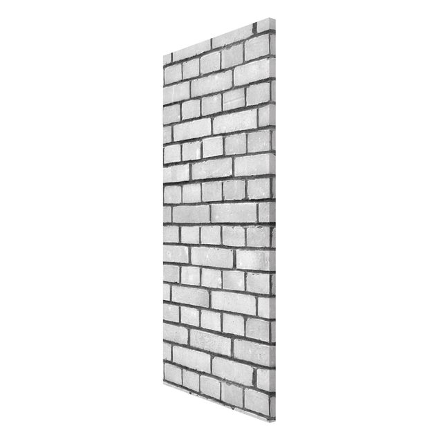 Magnettavla sten utseende Brick Wallpaper White London