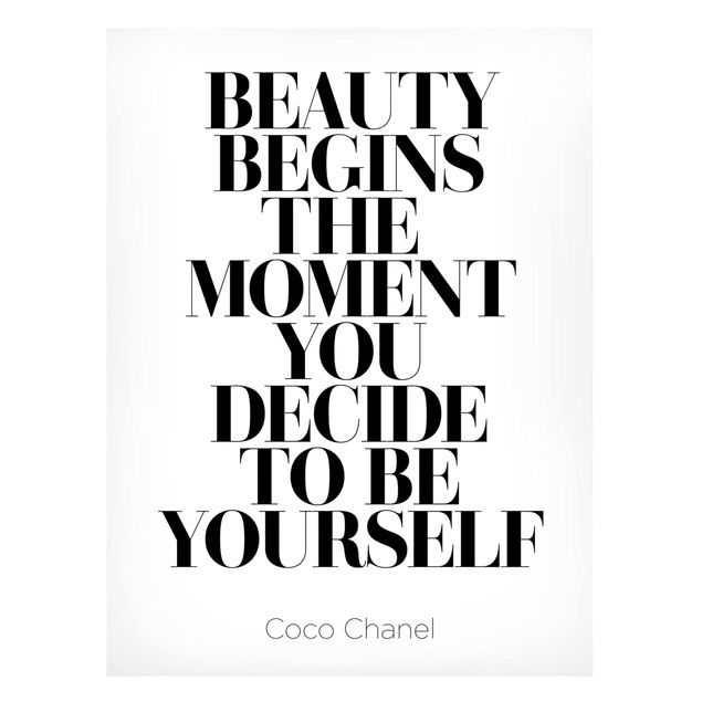 Magnettavla ordspråk Be Yourself Coco Chanel