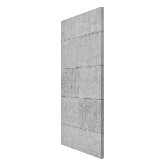 Magnettavla sten utseende Concrete Brick Look Grey
