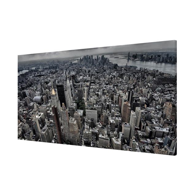 Tavlor arkitektur och skyline View Over Manhattan
