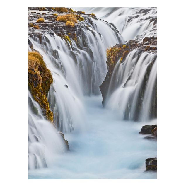 Tavlor landskap Brúarfoss Waterfall In Iceland