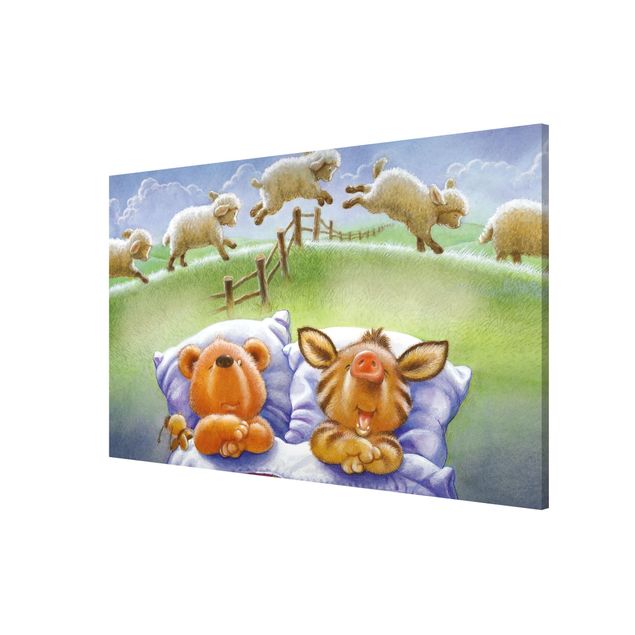 Magnettavla djur Buddy Bear - Counting Sheep