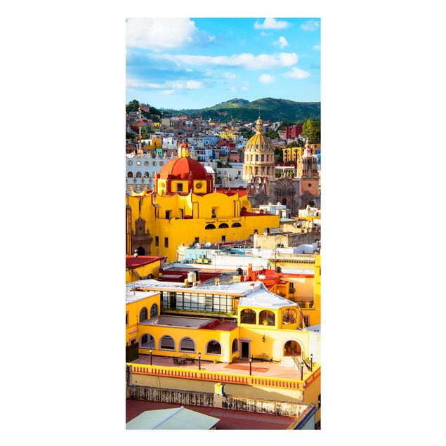 Tavlor arkitektur och skyline Colourful Houses Guanajuato