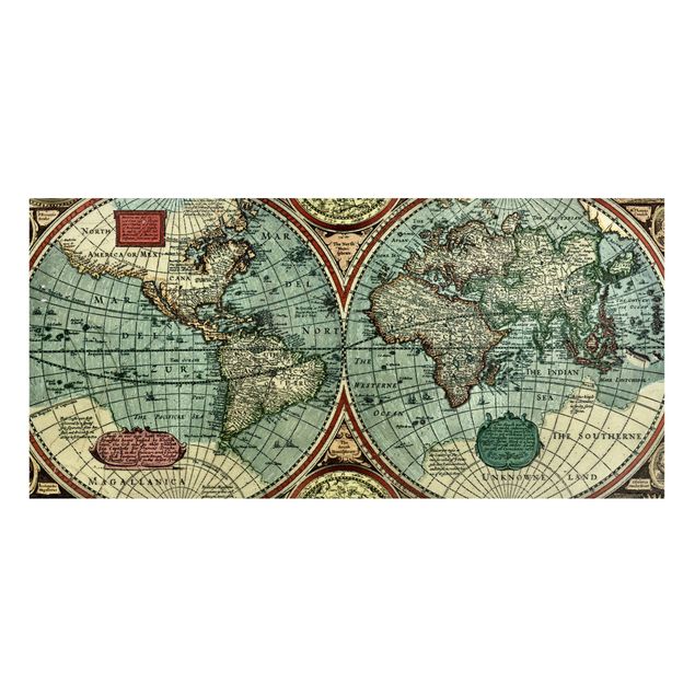 Magnettavla världskartor The Old World