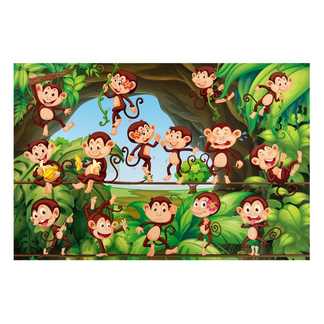 Tavlor djungel Jungle Monkeys