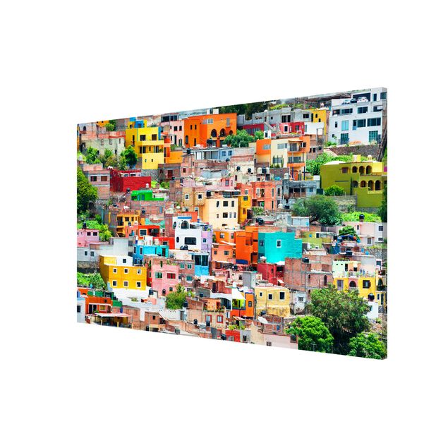 Tavlor modernt Coloured Houses Front Guanajuato