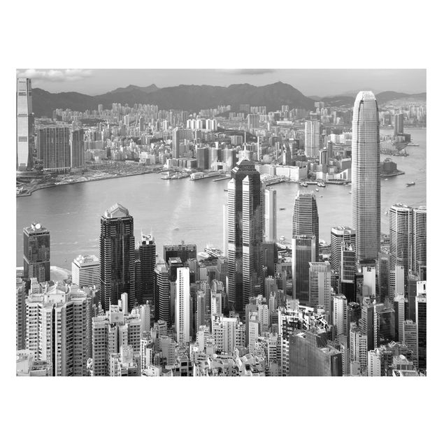 Tavlor arkitektur och skyline Hongkong