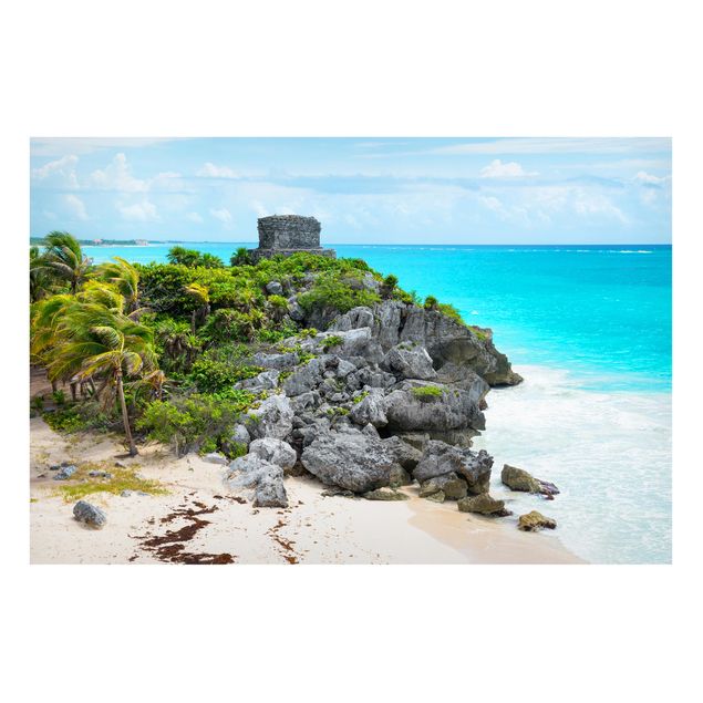 Tavlor landskap Caribbean Coast Tulum Ruins