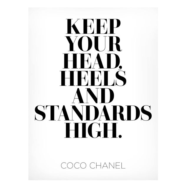 Magnettavla ordspråk Keep Your Head High
