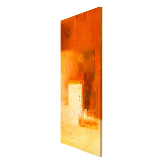 Tavlor abstrakt Petra Schüßler - Composition In Orange And Brown 03