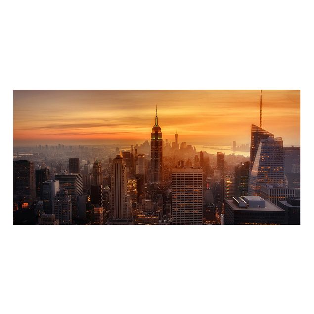 Tavlor New York Manhattan Skyline Evening