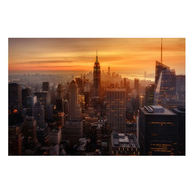 Tavlor New York Manhattan Skyline Evening