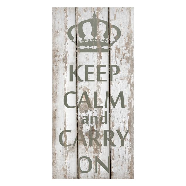 Magnettavla ordspråk No.RS183 Keep Calm And Carry On