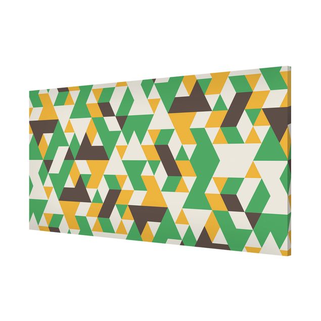 Tavlor modernt No.RY34 Green Triangles