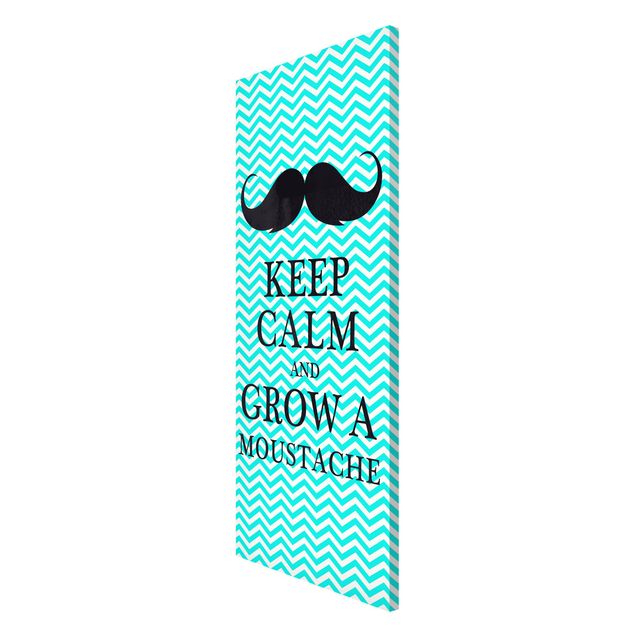 Tavlor mönster No.YK26 Keep Calm And Grow A Mustache