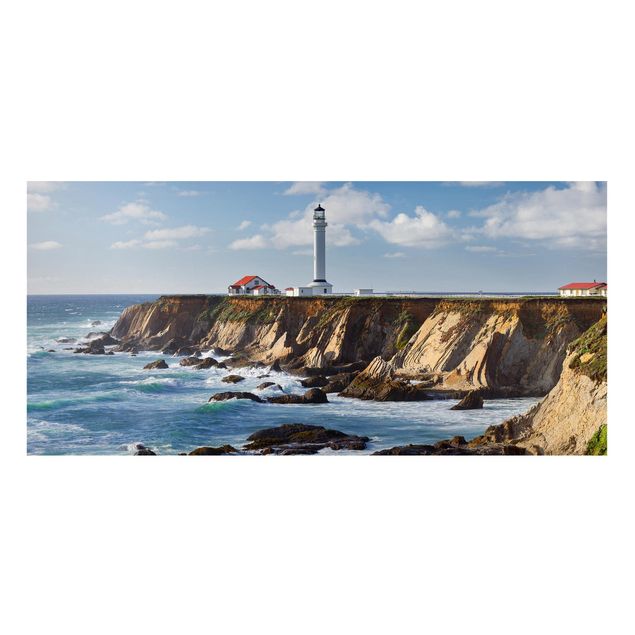 Tavlor landskap Point Arena Lighthouse California