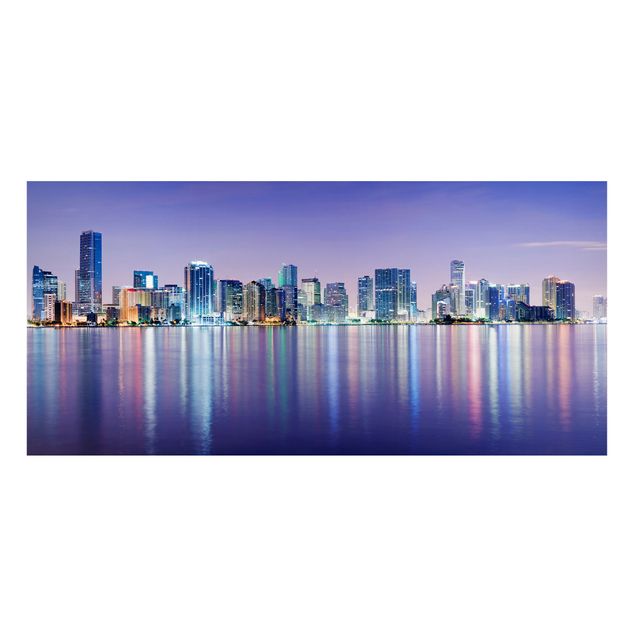 Tavlor arkitektur och skyline Purple Miami Beach