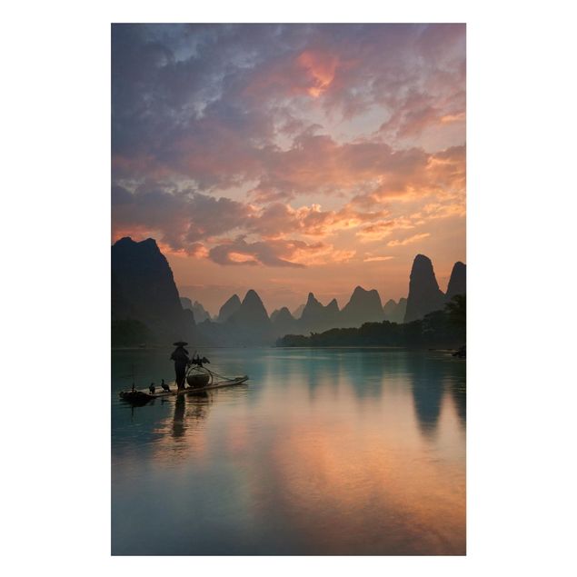 Tavlor bergen Sunrise Over Chinese River