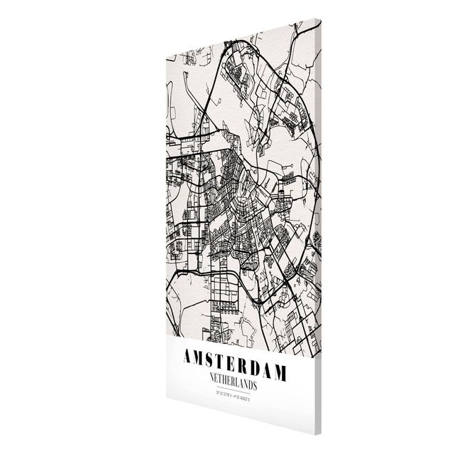 Magnettavla ordspråk Amsterdam City Map - Classic