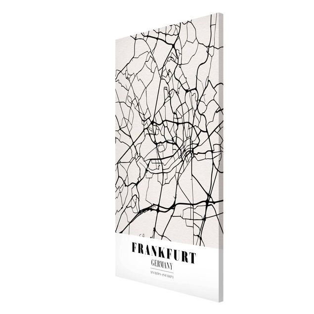 Magnettavla ordspråk Frankfurt City City Map - Classical