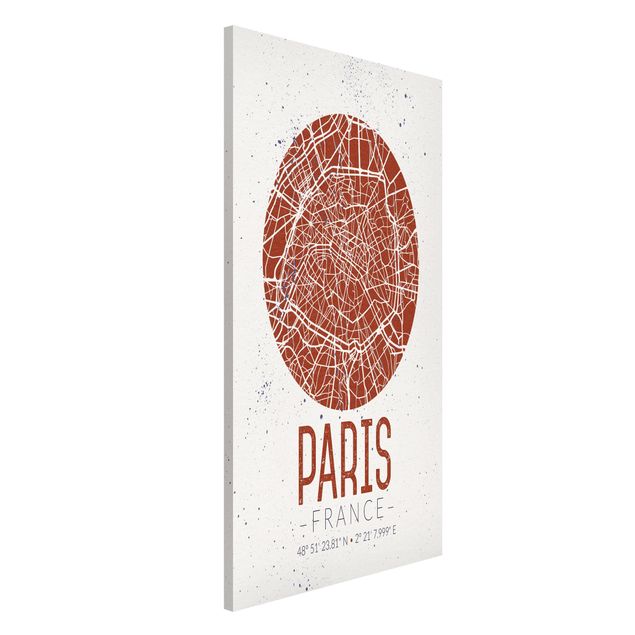 Kök dekoration City Map Paris - Retro