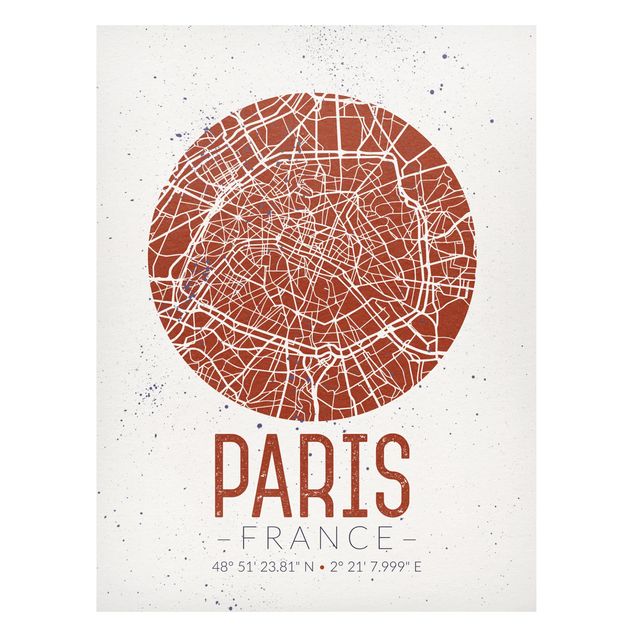Tavlor Paris City Map Paris - Retro