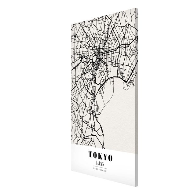 Magnettavla världskartor Tokyo City Map - Classic